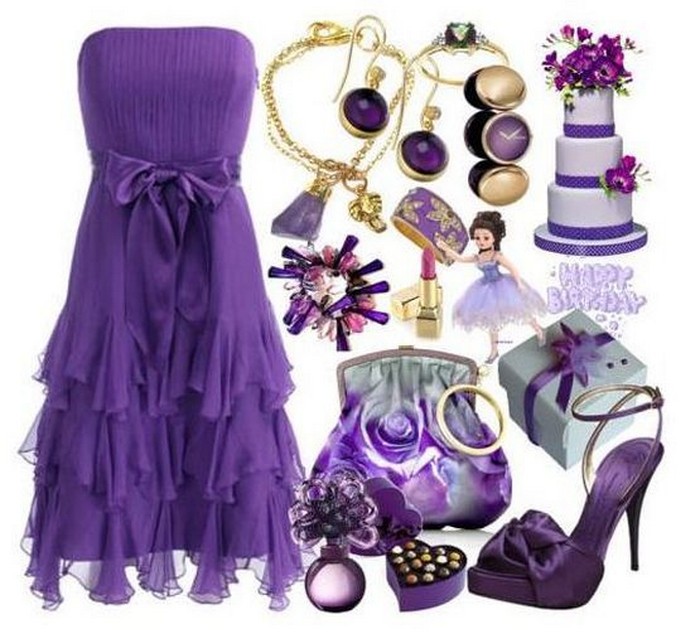 фіолетовий одяг